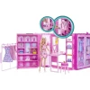 Boneca Barbie Fashion Com Closet Dos Sonhos Rosa Hxd58