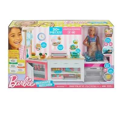 Boneca Barbie Fashionista Cozinha De Luxo Mattel Novo