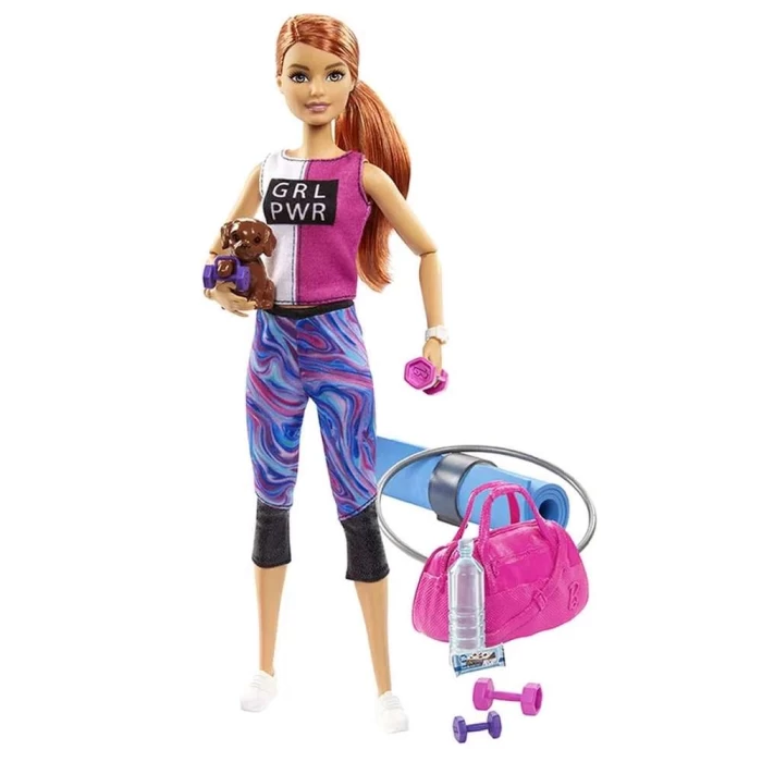 Boneca Barbie Fashionista Um Dia De Spa Fitness Mattel Gkh73