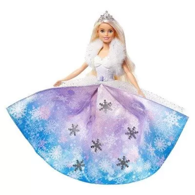 Boneca Barbie Princesa Com Vestido Mágico Dreamtopia Gkh26