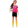 Boneca Barbie Profissões Jogadora Futebol Gfx26 Novo