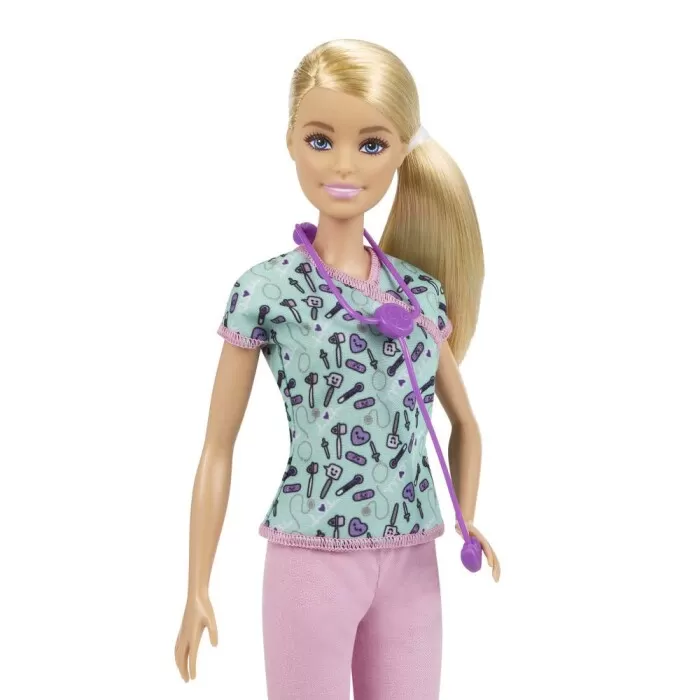 Boneca Da Barbie: Profissões - Enfermeira 30cm Mattel Gtw39