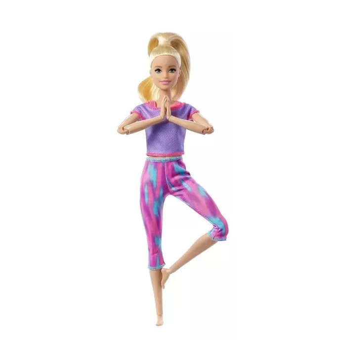 Boneca Da Barbie Yoga E Exercícios Loira Com Roupa Mattel