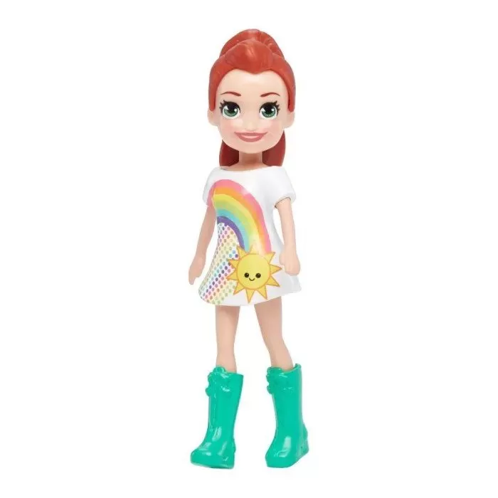 Boneca Polly Pocket 9cm Lila Ruiva