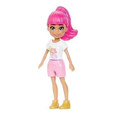 Boneca Polly Pocket Margot Monrovia Cabelo Rosa Mattel