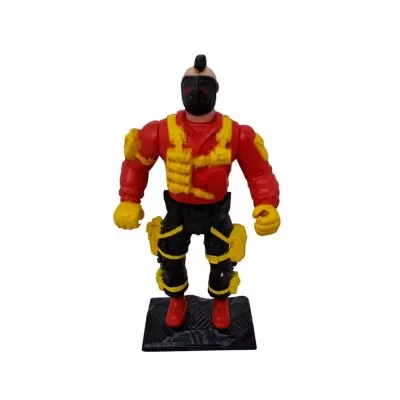Boneco Battle Hero Amarelo com Preto Com Acessórios Zr Toys