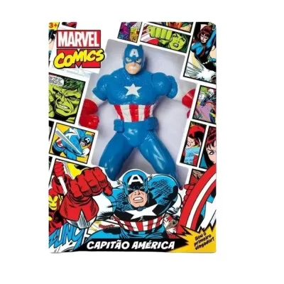 Boneco Capitão America Marvel Comics 50Cm 0552 Novo