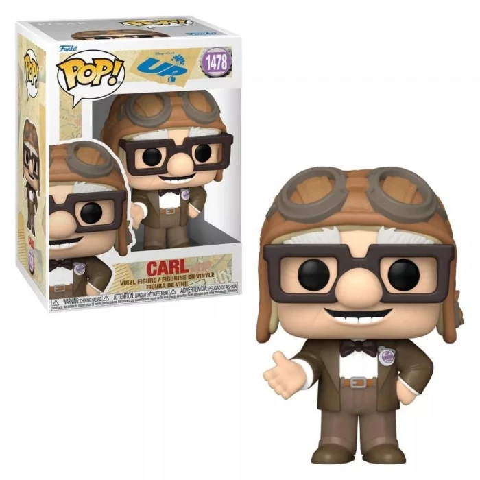 Boneco Funko Pop! Disney Carl Com Chapeu Up Altas Aventuras