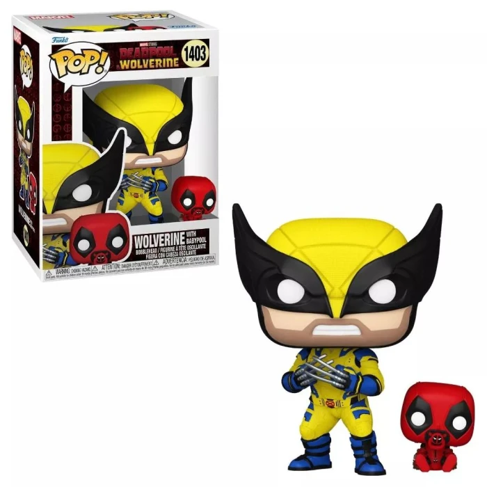 Boneco Funko Pop! Marvel Deadpool Wolverine Com Babypool