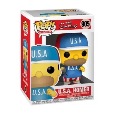 Boneco Funko Pop Os Simpsons Homer U.S.A Novo