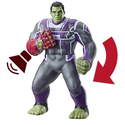 Boneco Hulk Marvel Avengers Super Soco Canopla Com Som 35cm