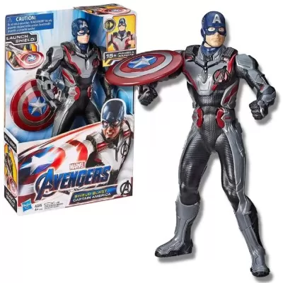 Boneco Marvel Avengers Shield Blast Capitain America Hasbro