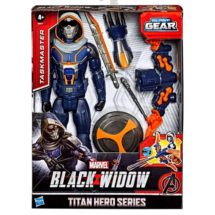 Boneco Marvel Black Widow Titan Hero Taskmaster 30 cm Promo