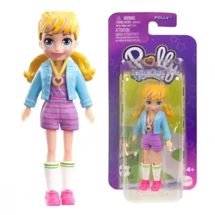 Boneco Polly Pocket 9cm Polly Com Meia Branca