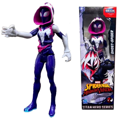 Boneco Spider-Man Ghost Maximum Venom Titan Hero Promoção