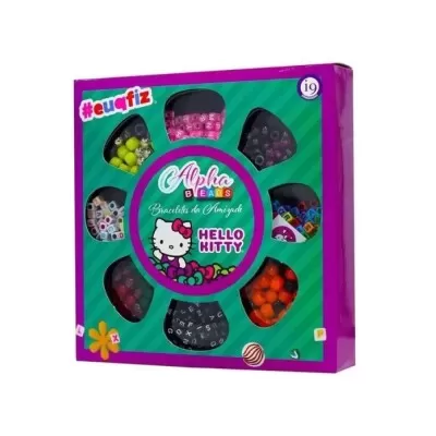 Brinquedo Alpha Beads Hello Kitty Bracele Bri0138 Novo