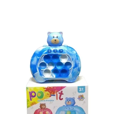 Brinquedo Anti Stress Urso Azul ATk-Ab6423 Toy King Novo