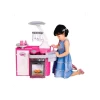 Brinquedo Cozinha Infantil Cotiplás Classic Rosa Completo