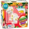 Brinquedo Dino De Colorir Monta E Pinta Com Guache + Pincel