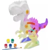 Brinquedo Dino De Colorir Monta E Pinta Com Guache + Pincel