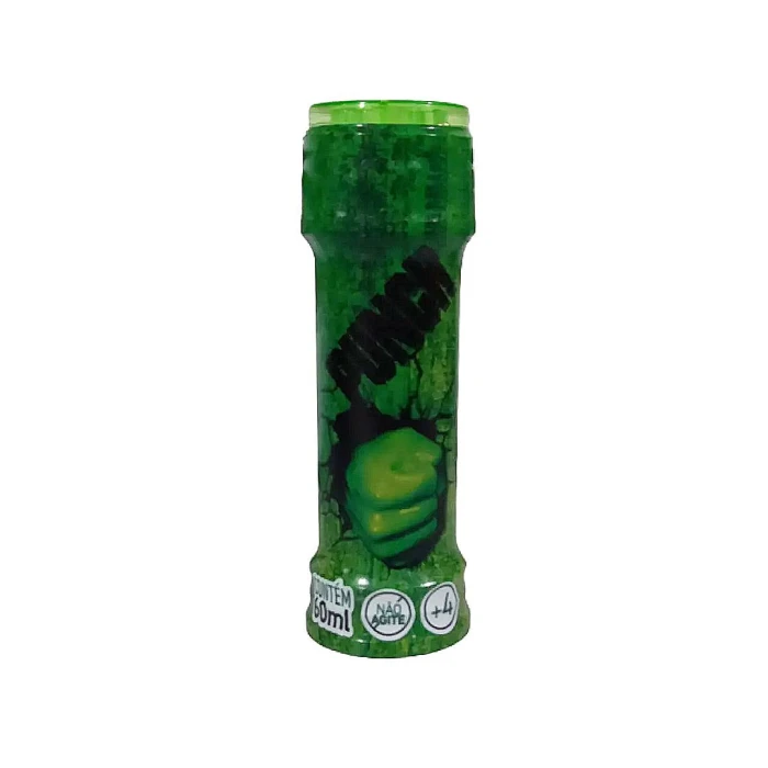 Brinquedo Lança Bolhas De Sabão Hulk 60 mL Novo