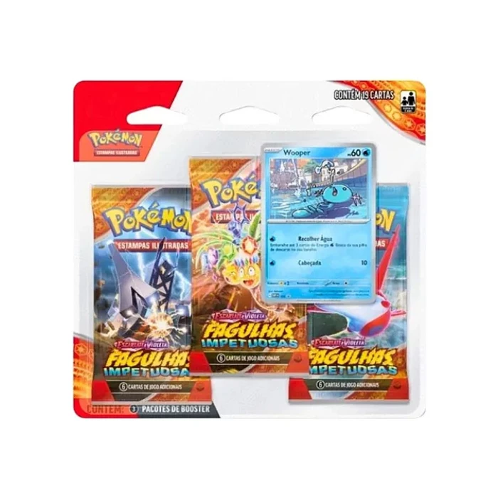 Brinquedo Pokemon Blister Triplo Fagulhas Impetuosas 41194
