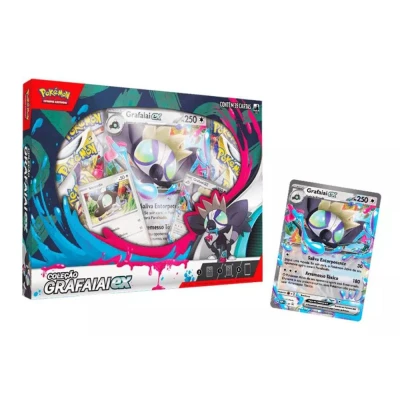 Brinquedo Pokémon Box Grafaiai Ex 39 Cartas - Copag