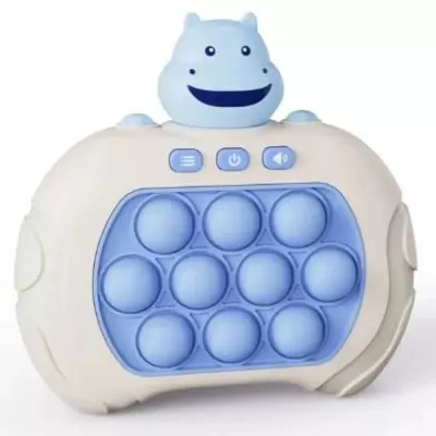 Brinquedo PopIt Hipopotamo Azul Bebê