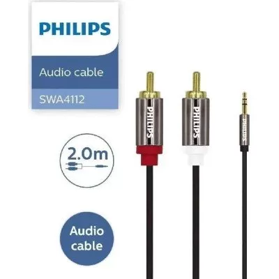 Cabo De Audio P2(3.5mm) Para 2 Rca 2 Metros - Philips