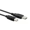 Cabo De Impressora Usb A Macho + B Macho Preto 1.5M Fortrek