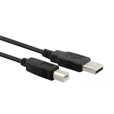 Cabo De Impressora Usb A Macho + B Macho Preto 1.5M Fortrek