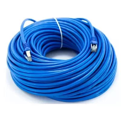 Cabo De Rede 50 Metros Cor Azul Cat6 Rj45 X-Cell Xc-Cat6-50