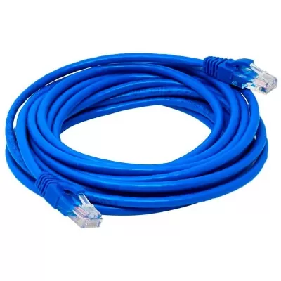 Cabo De Rede Cat5 5M Azul Pluscable Novo