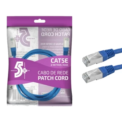 Cabo De Rede Patch Cord Cat5e 2M Azul 018-1074 Chipsce