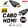 Cabo De Vídeo Hdmi Full Hd 5 Metros Preto Xc-Hdmi-5 Xcell