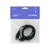 Cabo Extensor Usb 2.0 Macho X femea Fk-413c Preto