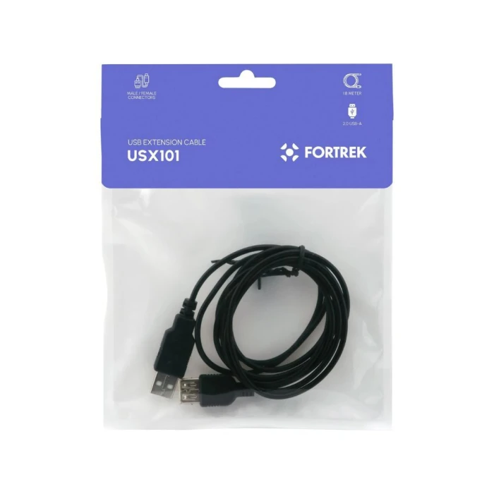 Cabo Extensor Usb 2.0 Macho X femea Fk-413c Preto