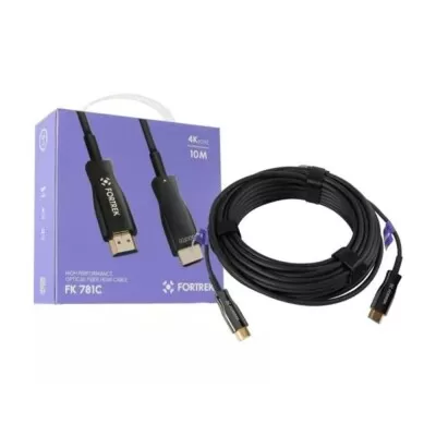 Cabo Hdmi 2,0 Fibra Óptico 10M Fk781C Fortrek Novo