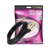 Cabo P2+RCA Pix Estereo X 2 Rca Macho Alta Perfomace Novo