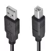 Cabo Usb Para Impressora A Macho X B Macho 1.8 Metros Preto