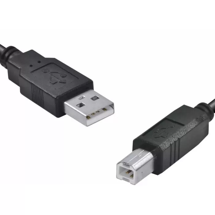 Cabo Usb Para Impressora A Macho X B Macho 1.8 Metros Preto