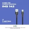 Cabo Usb Para Lightning Compatível 1 Metro Preto 2.4a IMS142