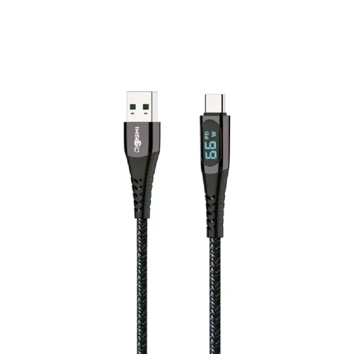 Cabo Usb Para Tipo-C Carga Rápida 2 Metros Preto Ims-147a