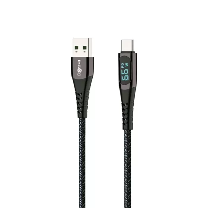 Cabo Usb Para Tipo C Carga Rápida Preto 1 Metro Ims-147