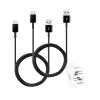 Cabo Usb Para Tipo-C Com 2 Unidades Cor Preto Samsung