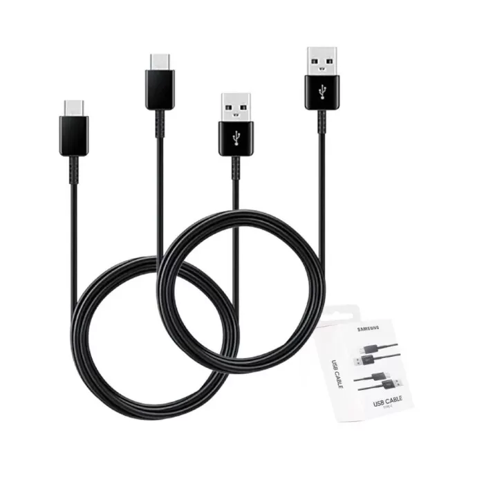 Cabo Usb Para Tipo-C Com 2 Unidades Cor Preto Samsung