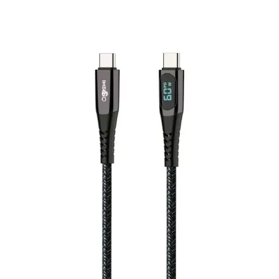 Cabo Usb Tipo C Para Tipo C Rápido 60W 1 Metro Preto Ims-148