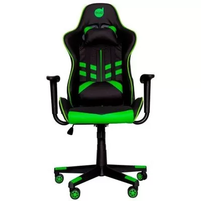 Cadeira Gamer Prime-X Dazz Preto Com Verde Encosto Ajustável