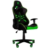 Cadeira Gamer Prime-X Dazz Preto Com Verde Encosto Ajustável