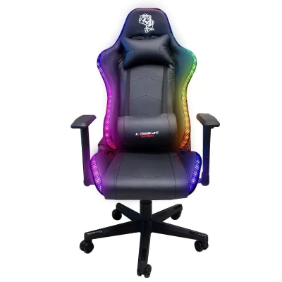 Cadeira Gamer Throne RGB Chroma com Apoio Cervical e Lombar